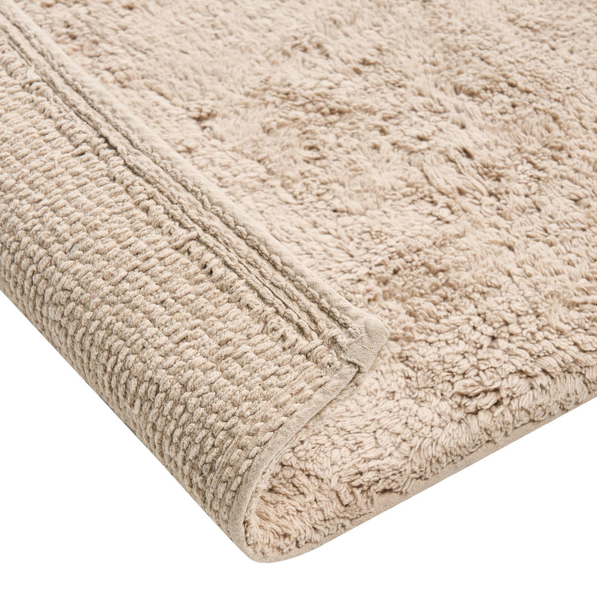 KOUPELNOVÁ PŘEDLOŽKA Světle hnědá 60/90 cm Bavlna Goela - hnědá/světle hnědá, textil (60/90cm) - Beliani
