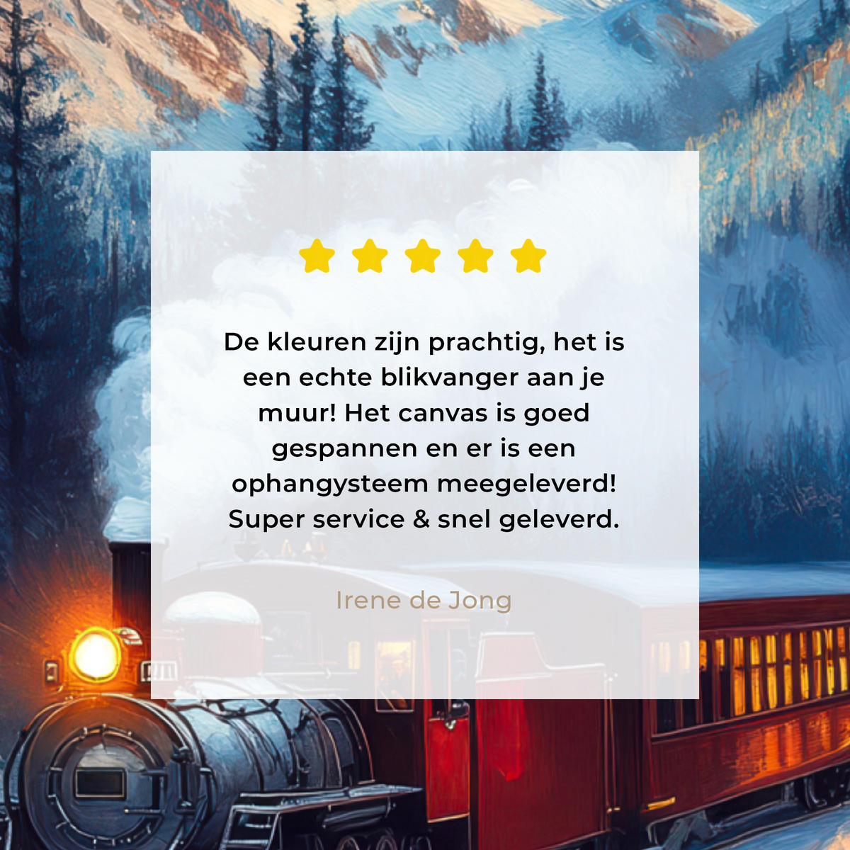 LEINWANDBILD Zug - Weihnachten - Schnee - Weihnachtszug 30x40 cm - Anthrazit, Textil (30/40cm) - MuchoWow