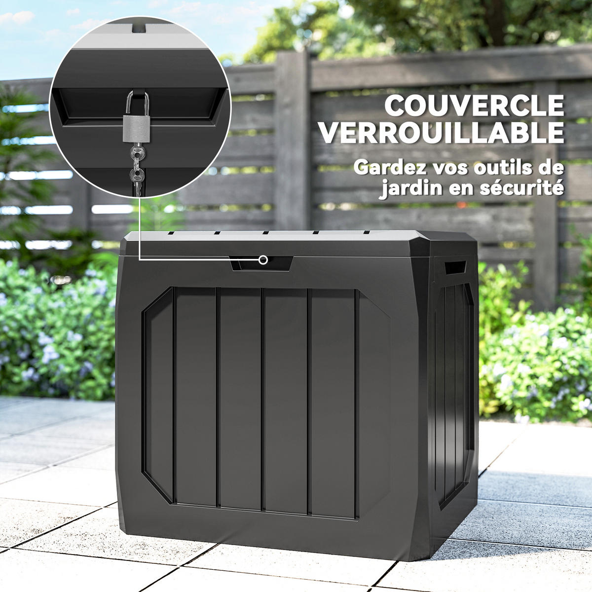 KISSENBOX DE-18684 121 L mit Griffen, wasserdicht Schwarz - Schwarz, Kunststoff (45/53/56cm) - ComfortXL