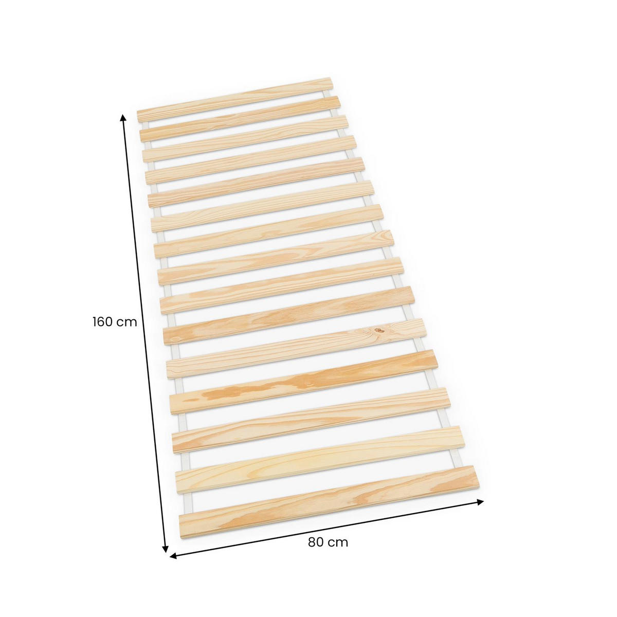 ROLLROST Rollrost 80x160 cm natur - Naturfarben, Holz (80/160cm) - IDIMEX
