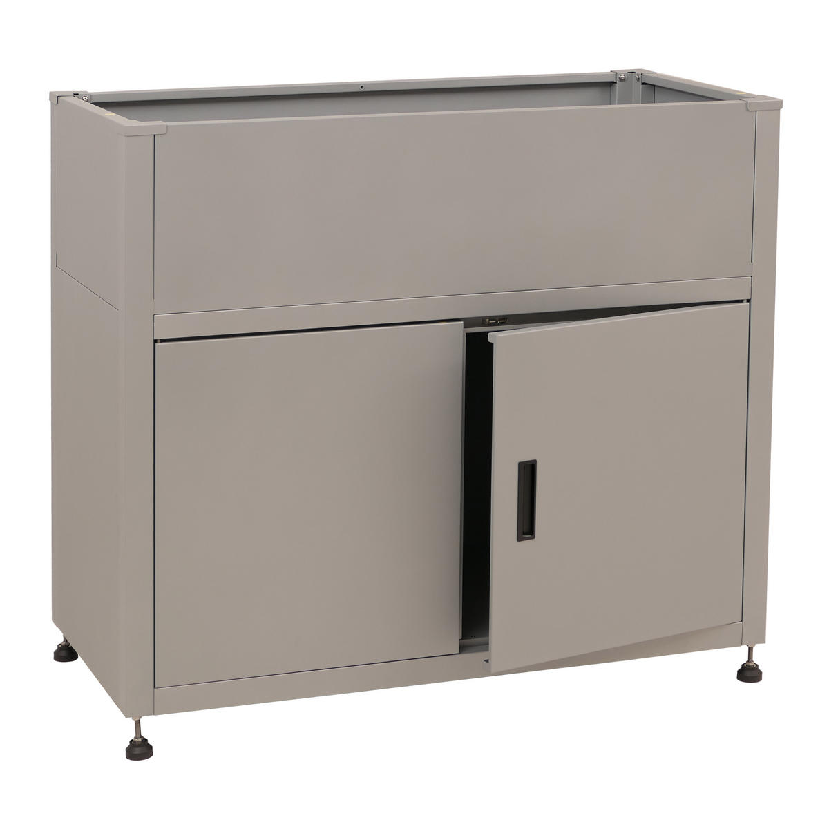 HOCHBEET 91x101x51cm Grau - Grau, Metall (101/91/51cm) - PROREGAL