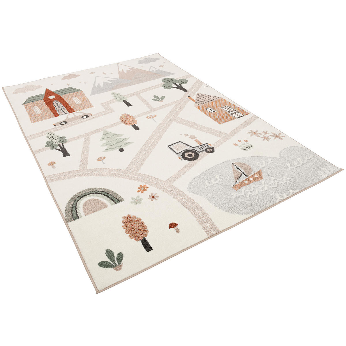 KINDER TEPPICH SOFTSTAR KIDS LITTLE CITY - Multicolor, Textil (120/170cm) - Pergamon
