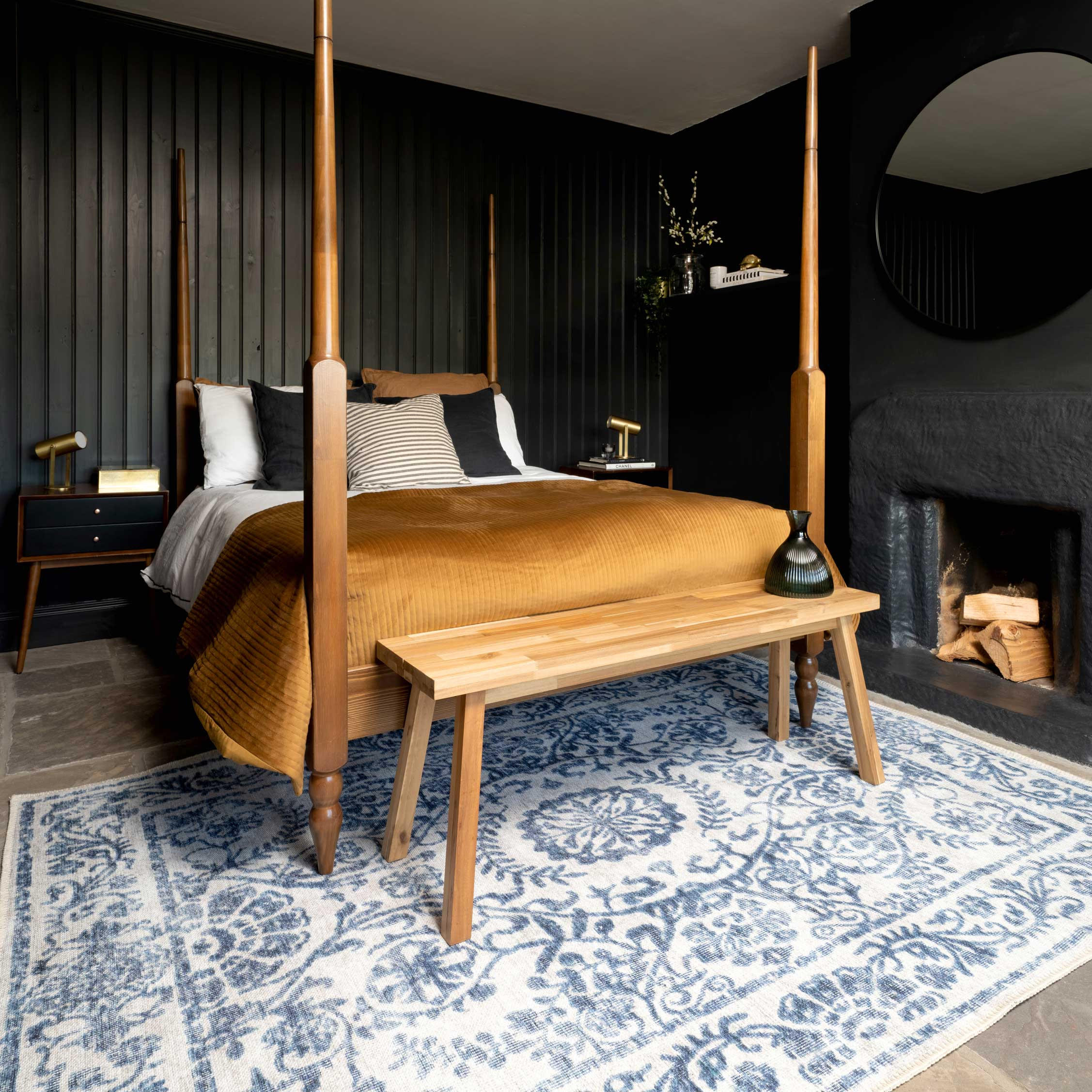 FLACHWEBETEPPICH Bala Blau - Blau, Textil (200/290cm) - Kukoon Rugs