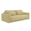 3-SITZER SOFA mit Schlaffunktion Strukturstoff Stoff Gelb - Currygelb/Gelb, Kunststoff/Textil (238/82/105cm) - Makamii