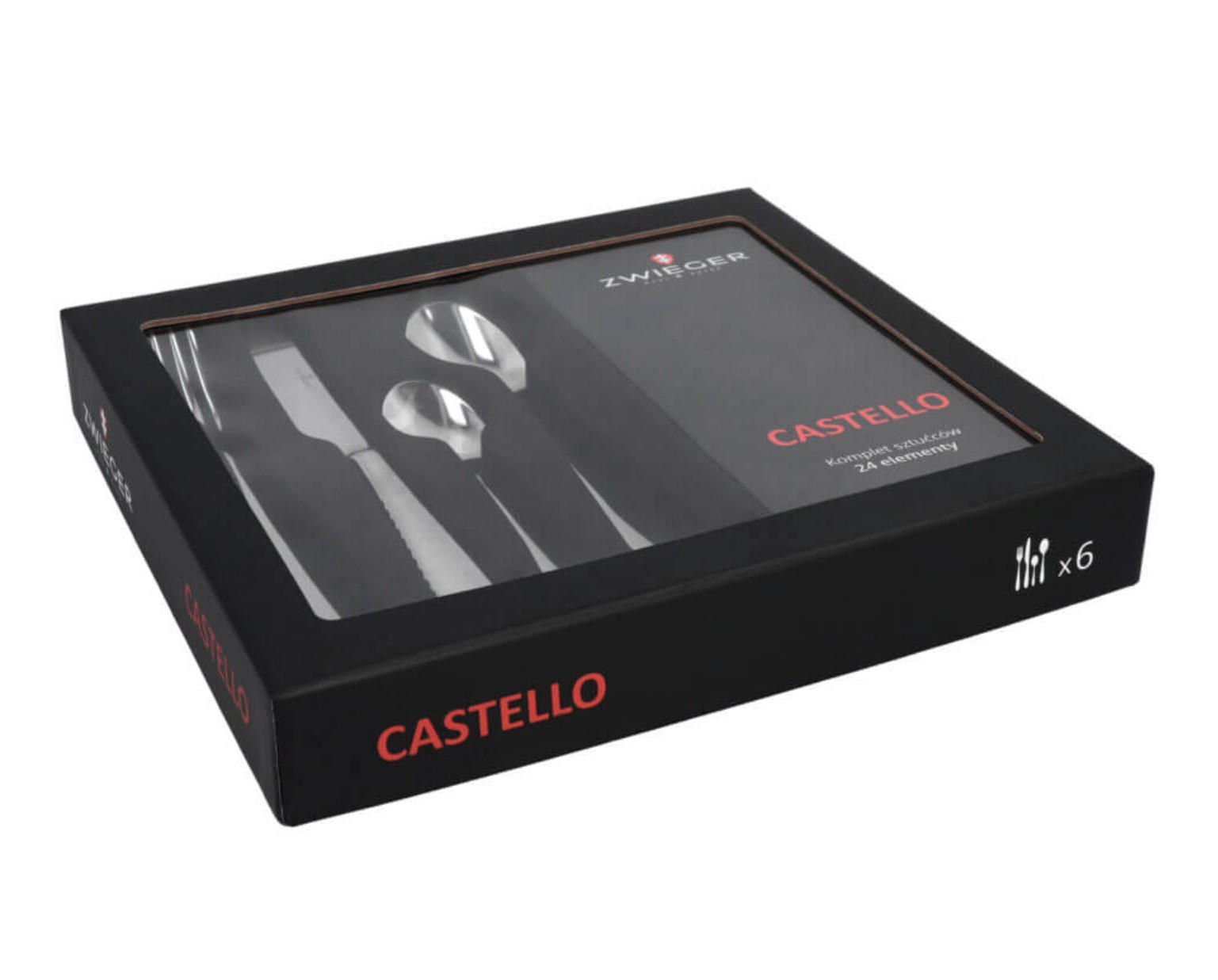 BESTECKSET Castello Silber 27/25/5 cm Metall - Silberfarben, Metall - Mondex
