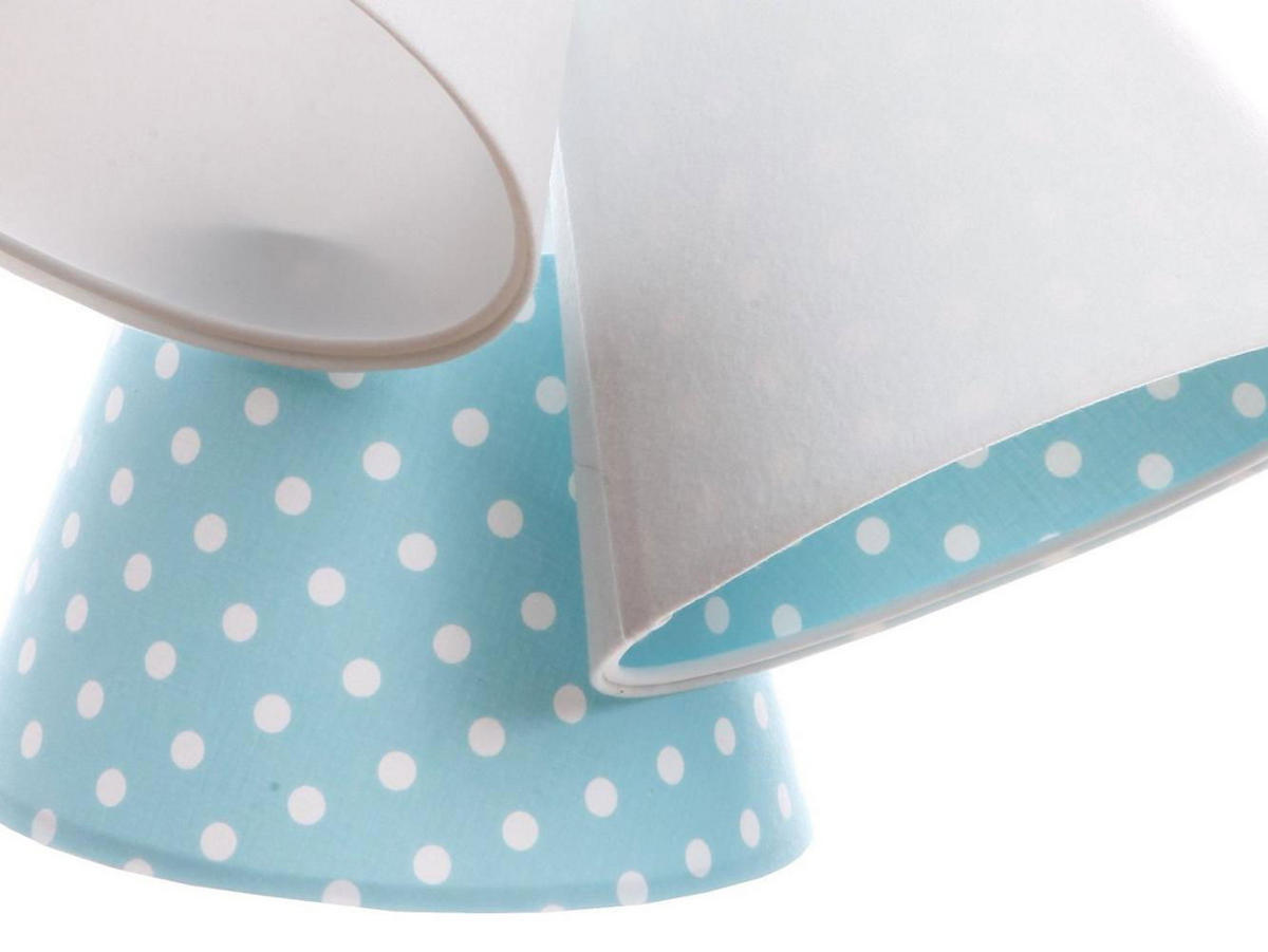 HÄNGELEUCHTE Blau 26/19 cm - Blau/Weiß, Kunststoff (26/0.8/19cm) - ONZENO