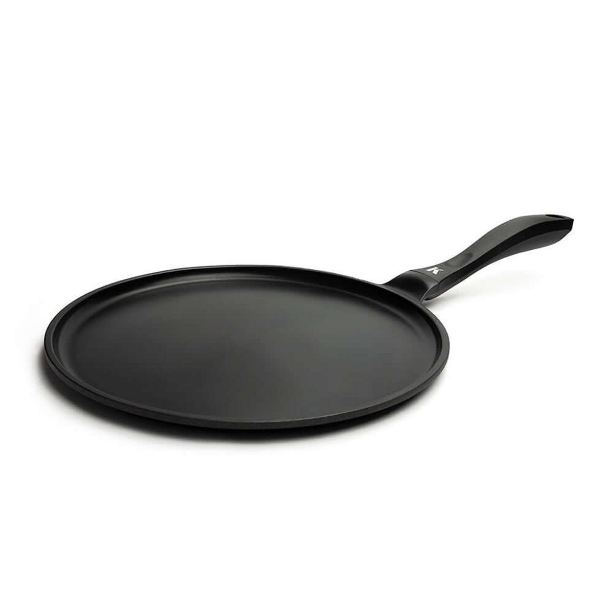 CREPE-PFANNE 28 cm Schwarz Induktion - Schwarz, Metall (28cm) - KLAMER