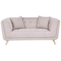 POHOVKA 2-místná Látka Taupe Habo - světle hnědá, textil (176/78/72cm) - Beliani