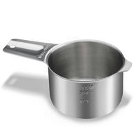 MESSBECHER Edelstahl 240 ml - Silberfarben, Metall (0.24L)