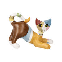 TIERFIGUR Rosina Wachtmeister, Minikatze Milena, Biskuitporzellan, Bunt, 6.5 cm - Multicolor, Keramik (6/8/9cm) - Goebel