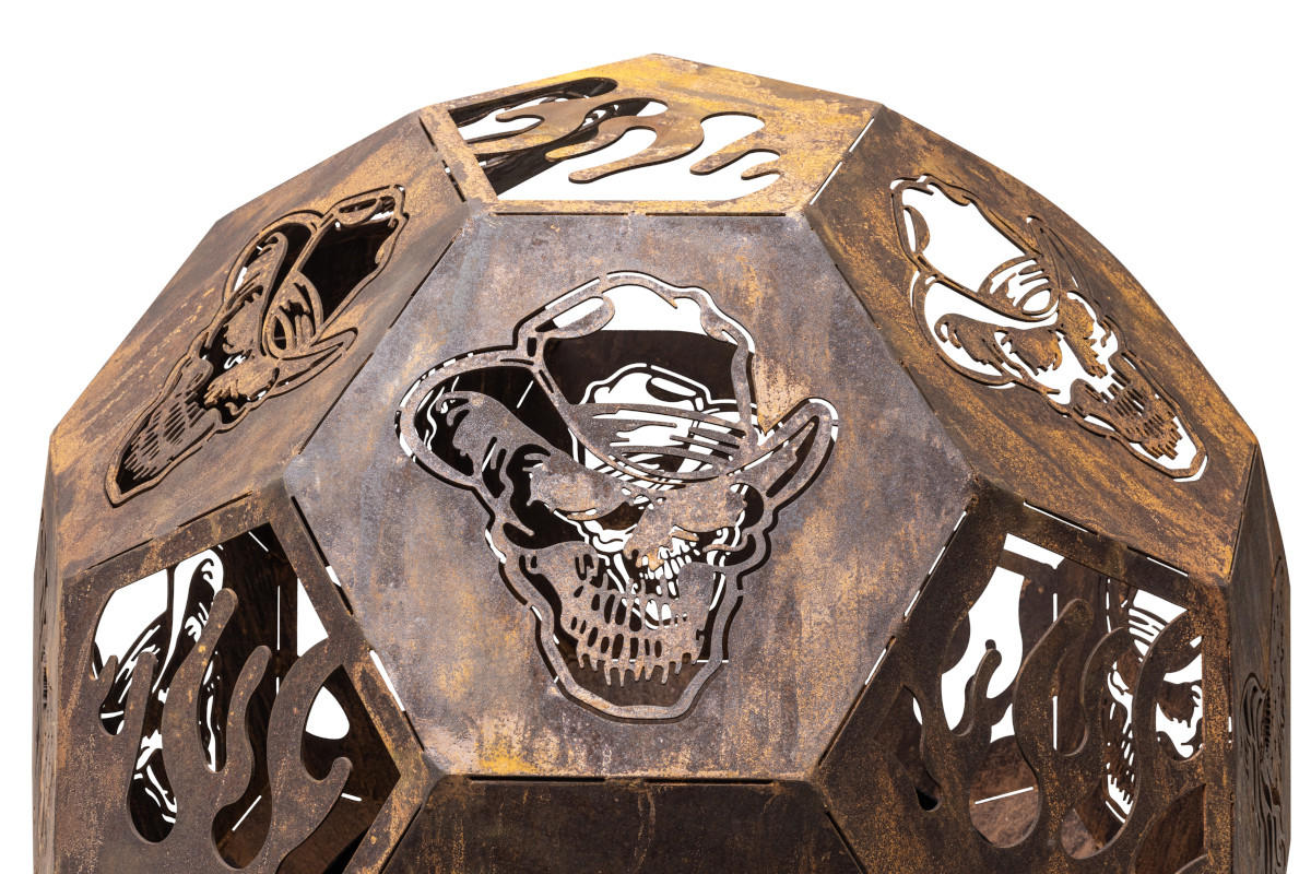 FEUERSTELLE LUNA große Feuerschale Corten 100 x 100 x 110 cm 75 kg aus Cortenstahl - Kupferfarben, Metall (100/110/100cm) - The Favilla