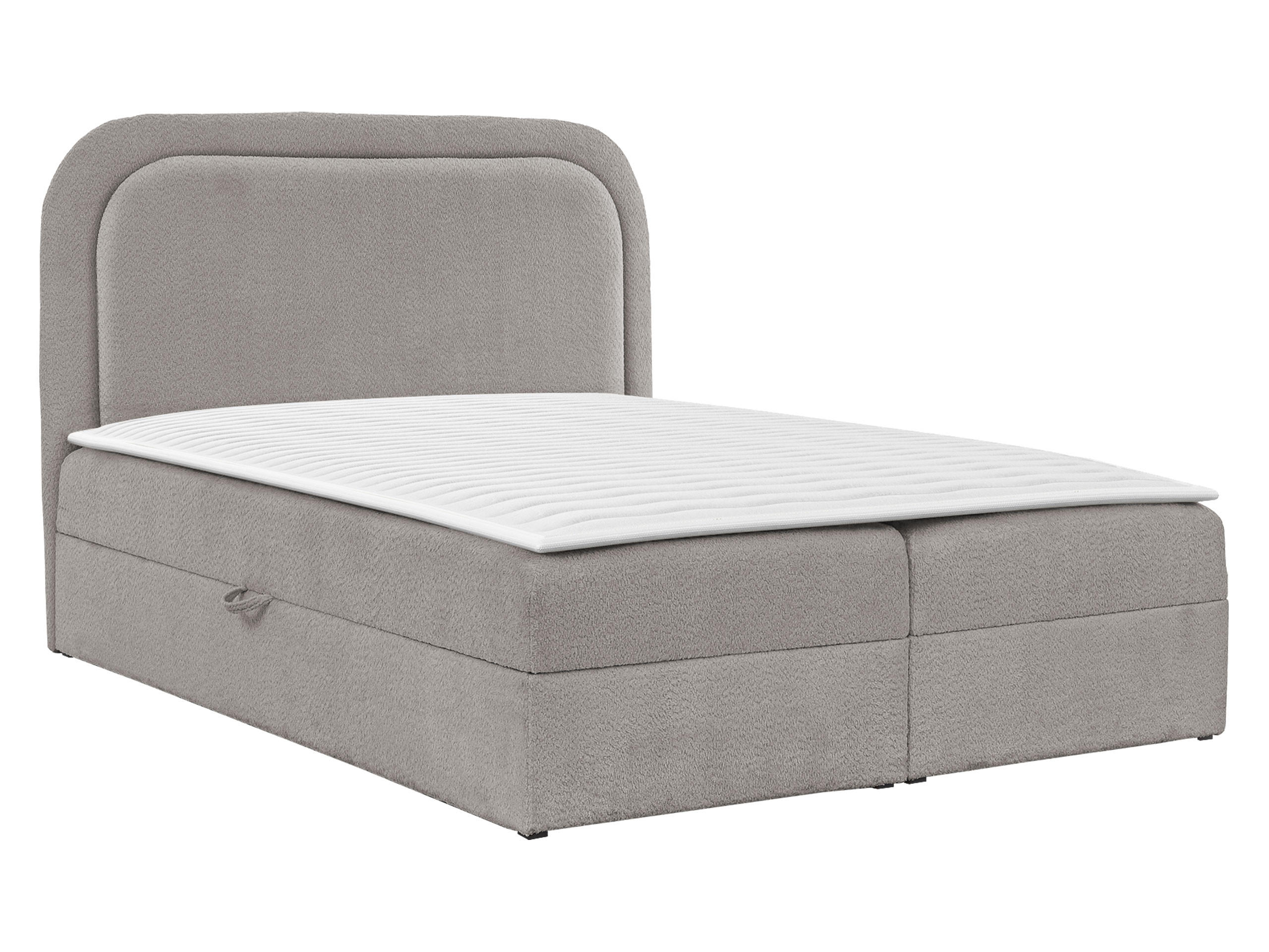 BOXBETT Bonito - Hellgrau/Schwarz, Holz/Holzwerkstoff (120/200cm) - MIRJAN24