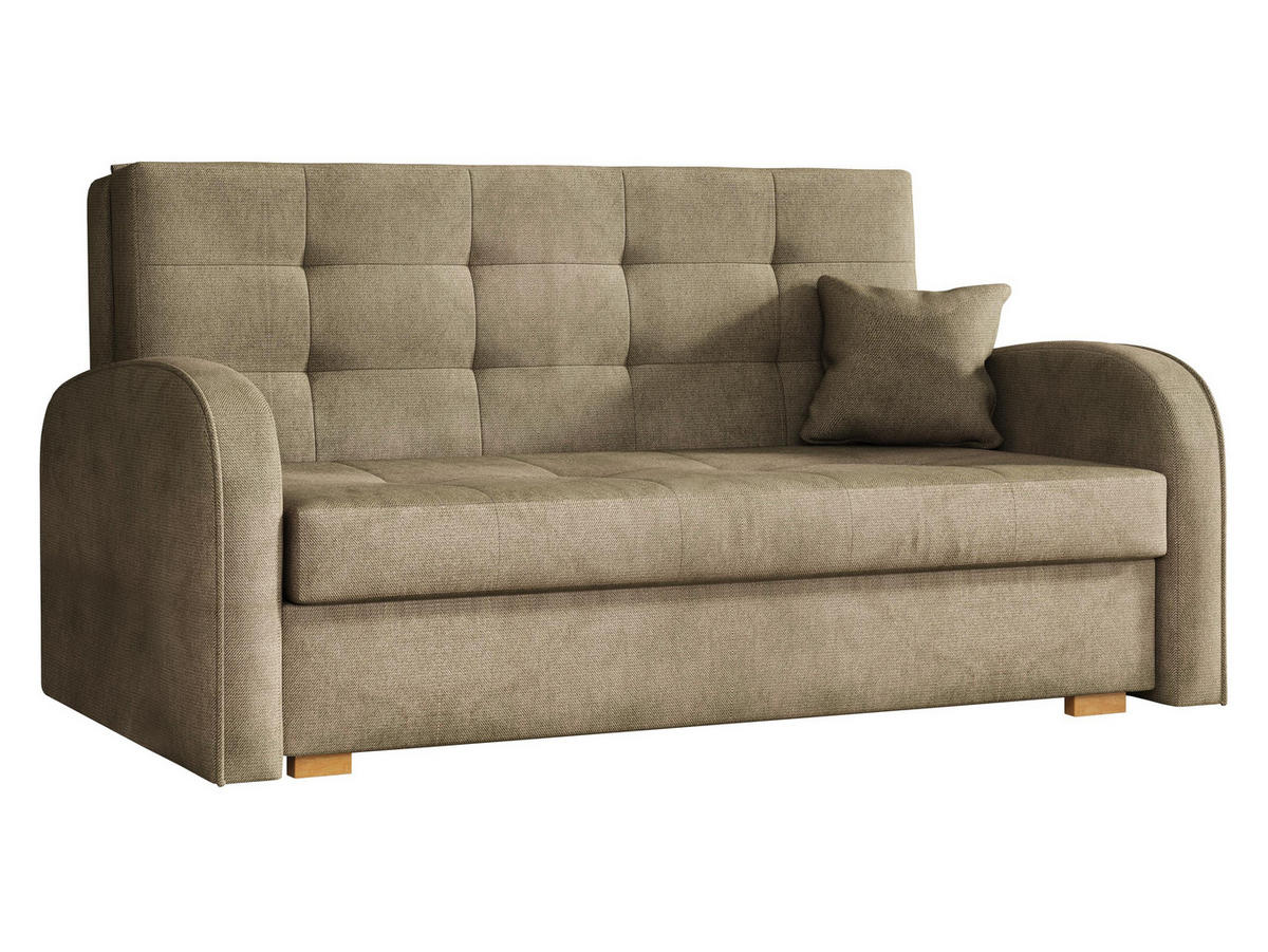 SCHLAFSOFA Viva Gold III - Beige/Braun, Holz/Textil (153/85/98cm) - MIRJAN24