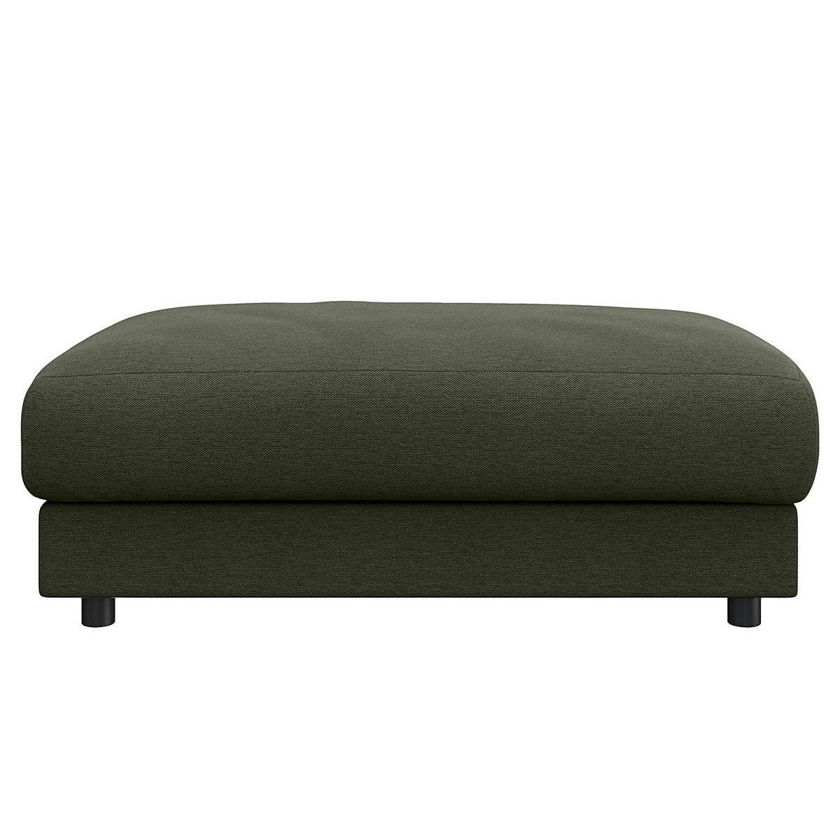 POLSTERHOCKER - Schwarz/Grau, Kunststoff/Textil (107/41/77cm) - home24