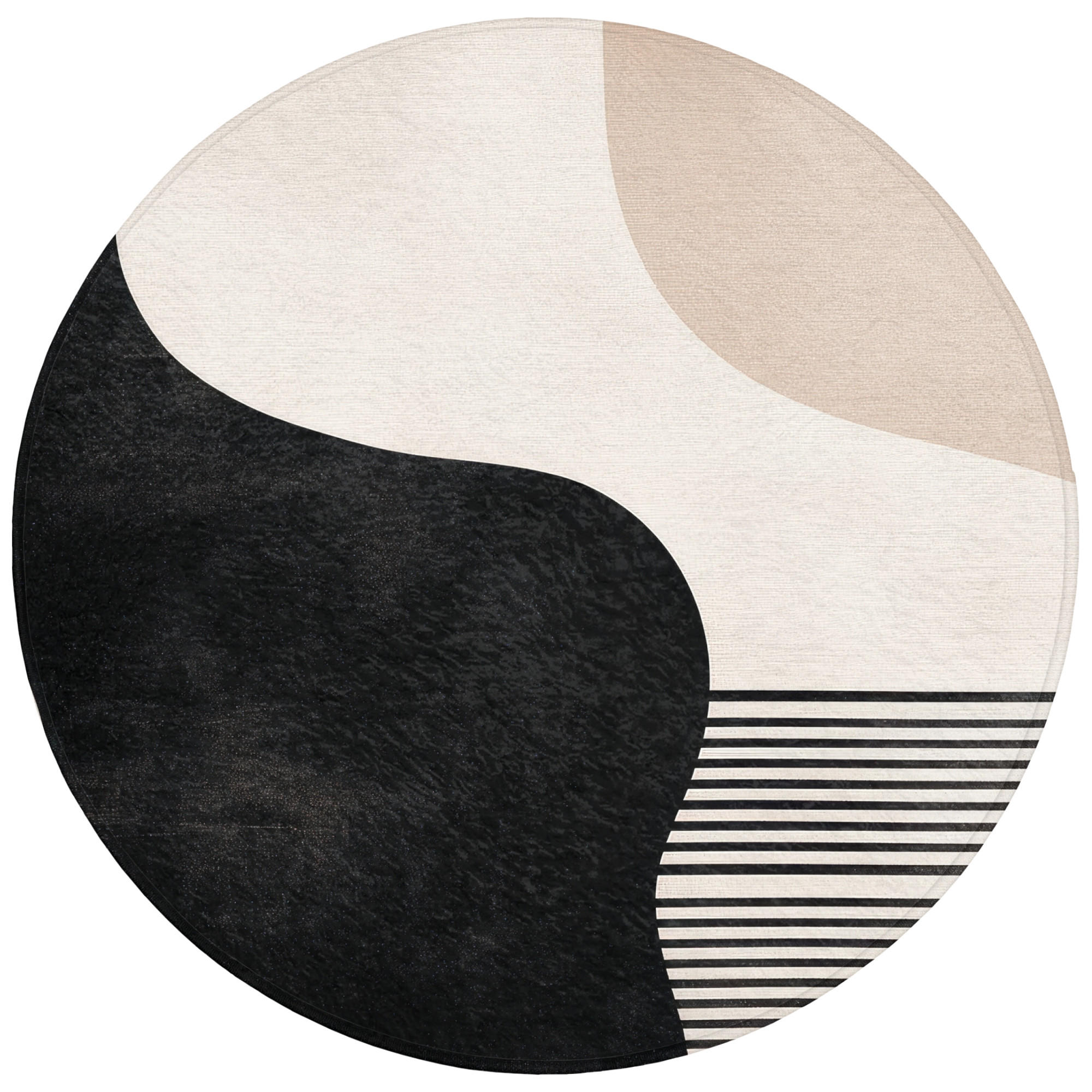 OnlyWow KOUPELNOVÁ PŘEDLOŽKA Abstraktní - Japonské - Béžové - Moderní 70x70 cm