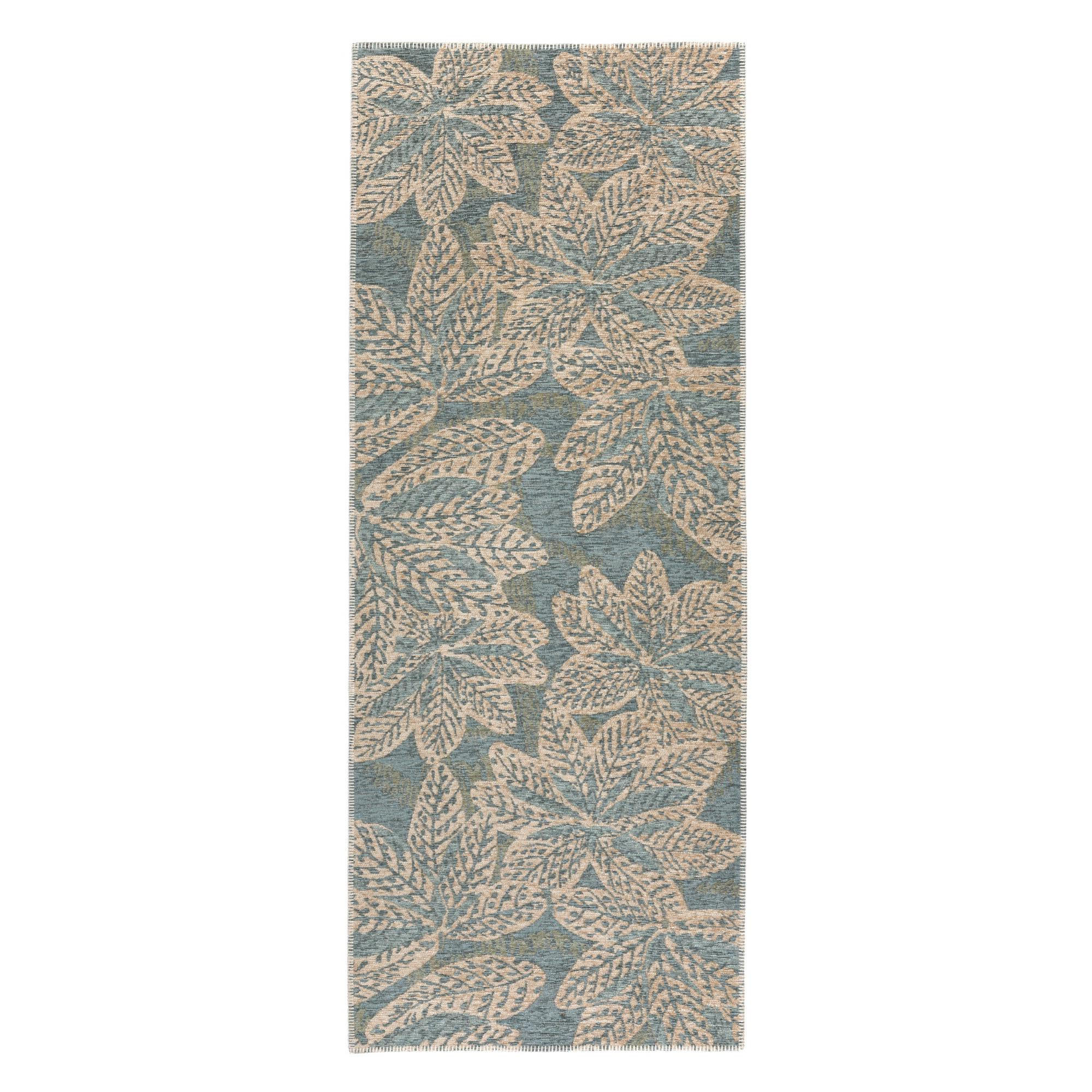 RECYCELTER OUTDOOR-TEPPICH Ariane stahlgrau 80 x 200 cm - Edelstahlfarben, Textil (80/200cm) - Vivaraise