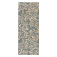 RECYCELTER OUTDOOR-TEPPICH Ariane stahlgrau 80 x 200 cm - Edelstahlfarben, Textil (80/200cm) - Vivaraise