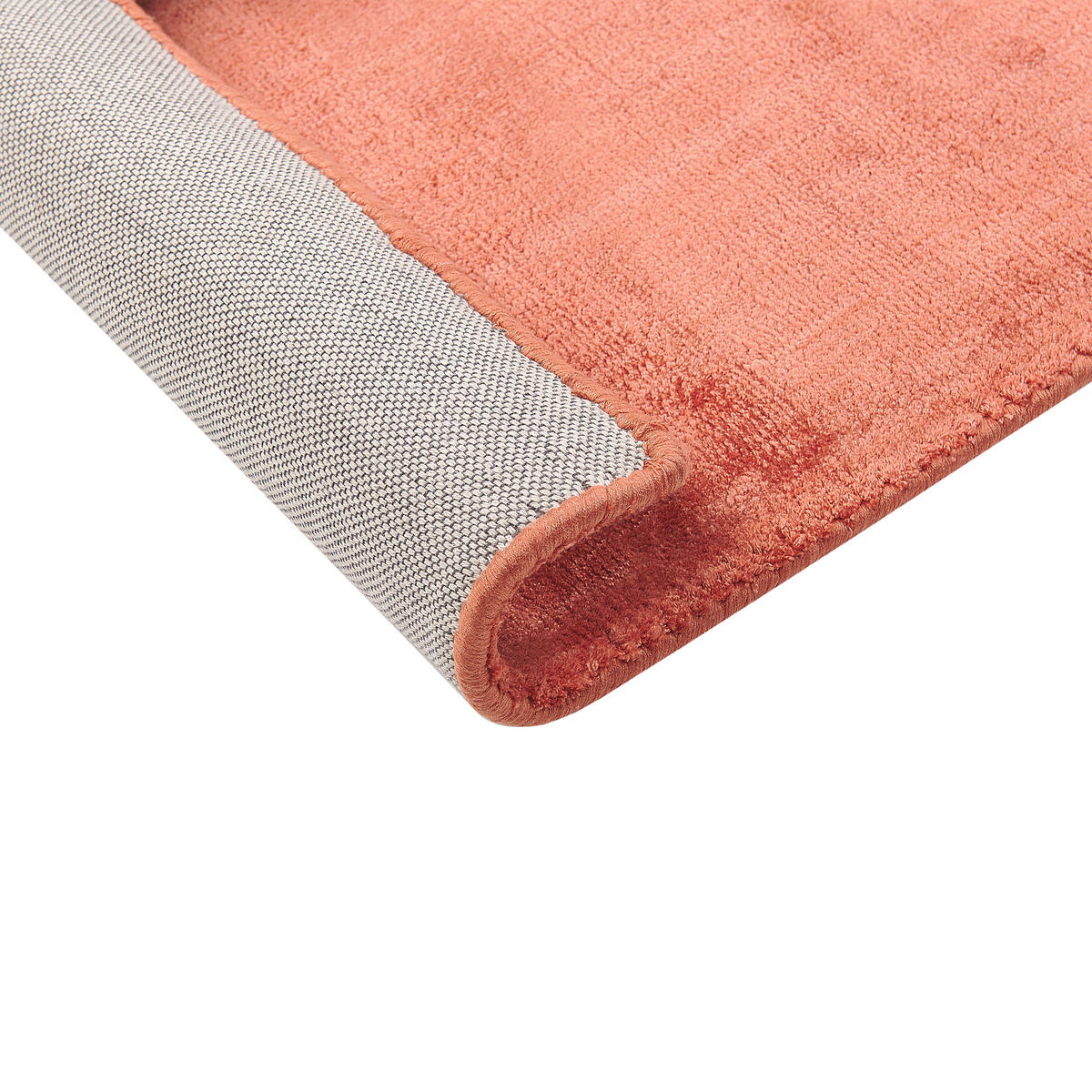 KURZFLOR-TEPPICH Gesi II 200/140 cm - Orange, Naturmaterialen (140/200cm) - Beliani
