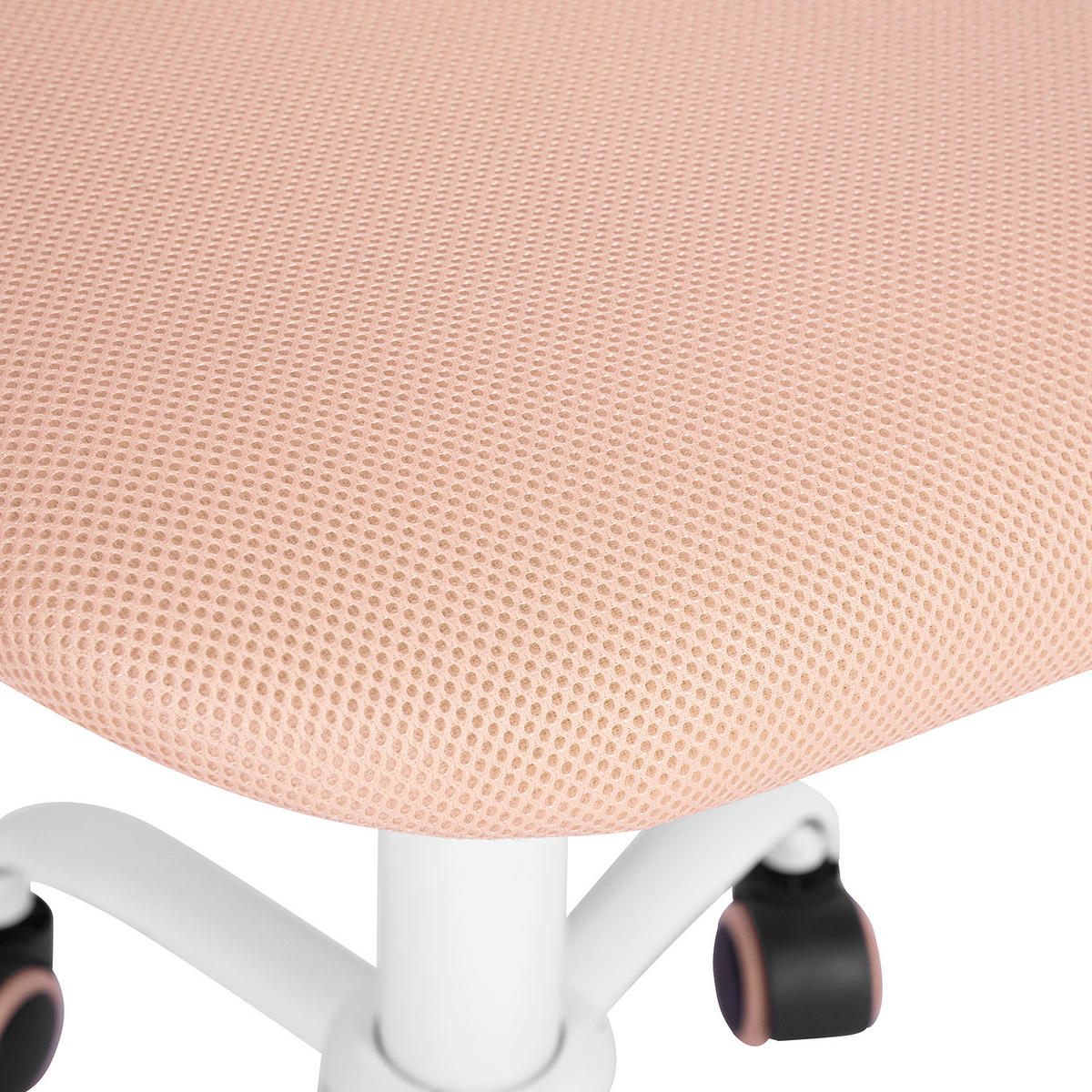 DREHSTUHL Rosa - Pink/Weiß, Metall (38/87/39cm) - Urban Meuble