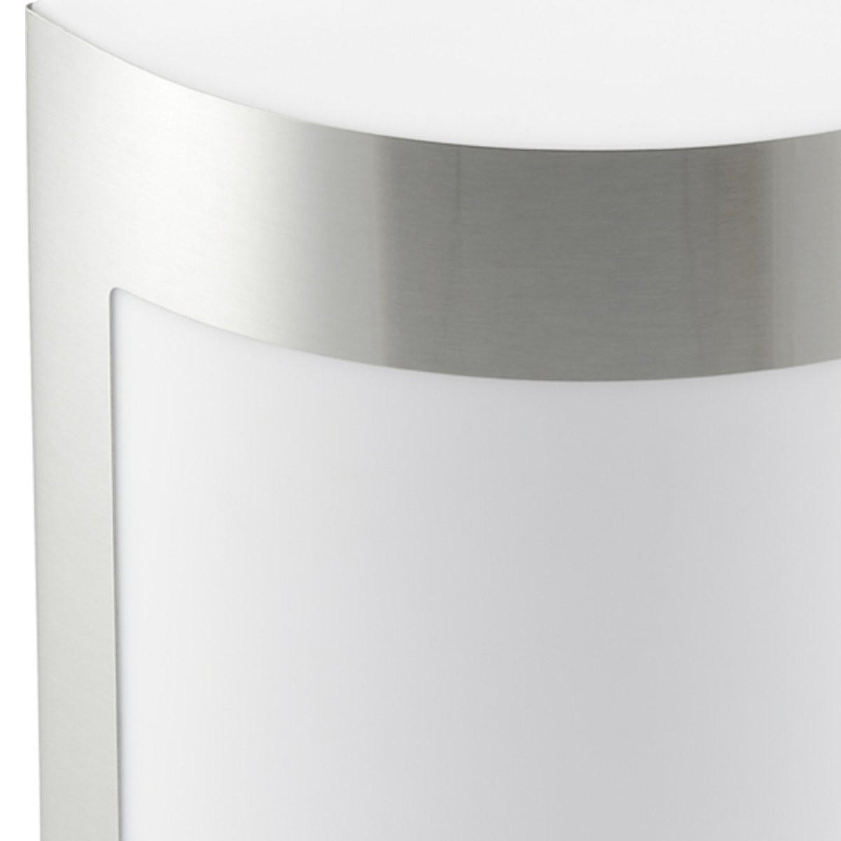 AUSSENWANDLEUCHTE KALA Edelstahl gebogen - Edelstahlfarben, Metall (16/20.8/9.2cm) - CGC Europe