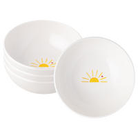 MÜSLISCHALEN HELLO SUNSHINE With Love weiß-gelb ø 16,9 cm 4er Set - Gelb/Weiß, Keramik (16.9cm) - Villeroy & Boch
