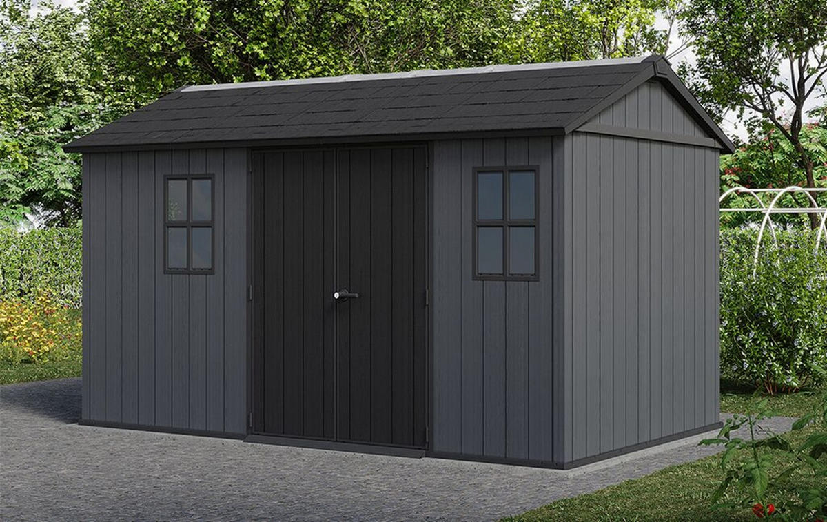 GARTENHAUS Newton - Grau, Kunststoff (413/246/230cm) - Keter