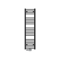 BADHEIZKÖRPER Sahara 300x1400 mm Anthrazit gerade mit Ventil Durchgang - Anthrazit, Metall (30/140/3cm) - LuxeBath