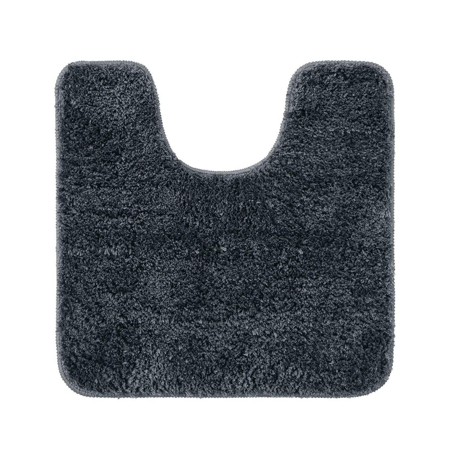 WC Vorleger Dunkelgrau 45 x 45 cm - Anthrazit, Textil (45/45cm)
