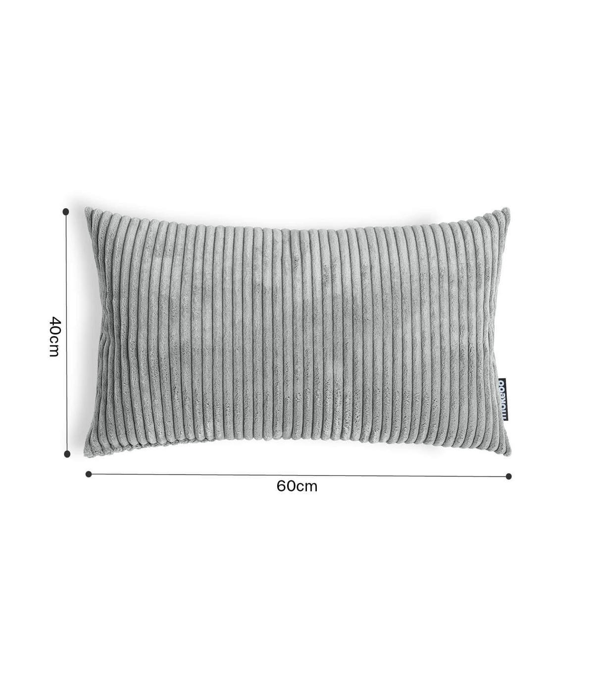 SOFAKISSEN Rest 2er-Set - Grau, Textil (40/60cm) - Mokebo