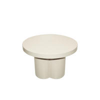COUCHTISCH rund aus Metall 57x57x36cm, weib - Weiß, Metall (57/57/45cm) - Livingfurn