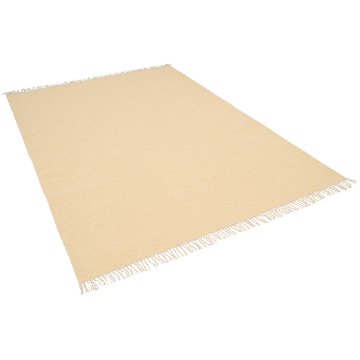 WOLLE NATUR TEPPICH KELIM MILA - Creme, Textil (70/140cm) - Pergamon