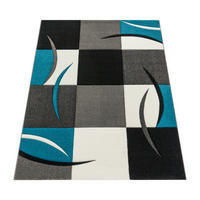 KURZFLORTEPPICH 200/290 cm Diamond 665 - Türkis, Textil (200/290cm) - Paco Home