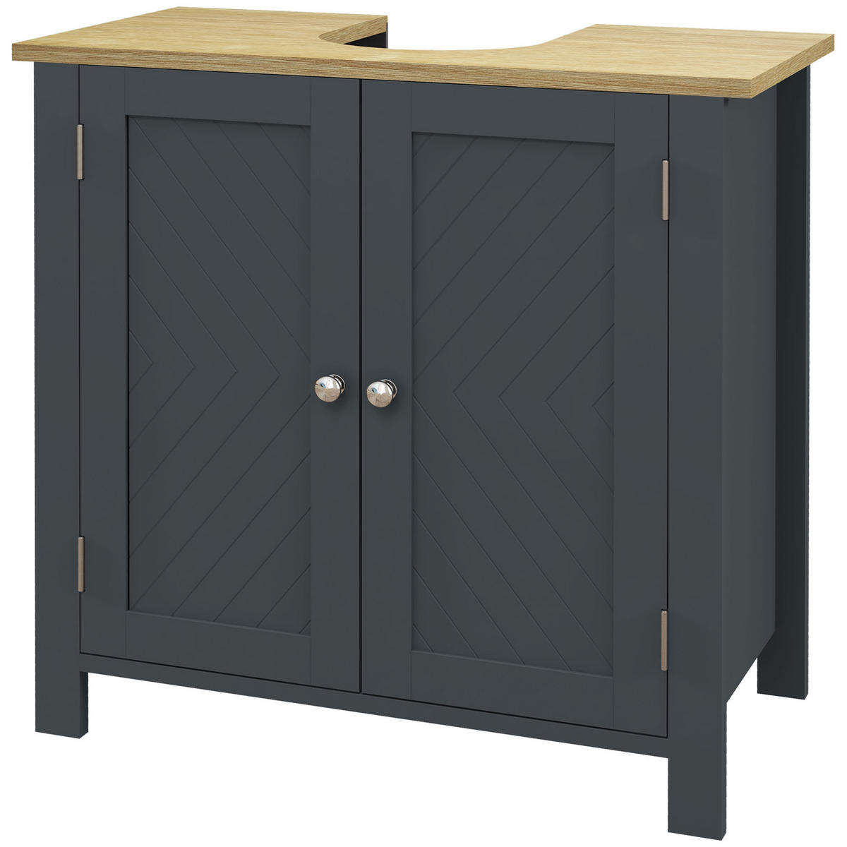 HÄNGESCHRANK Dunkelgrau 1 Stück - Dunkelgrau, Kunststoff (60/60/30cm) - GiPP
