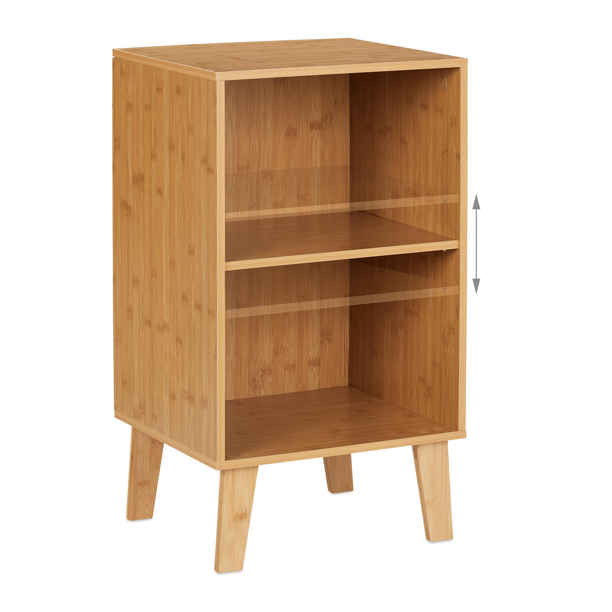 BÜCHERREGAL - Hellbraun, Holz/Holzwerkstoff (40/70/35cm) - Relaxdays