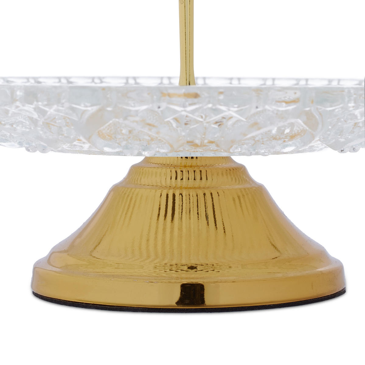 ETAGERE - Transparent, Glas/Metall (23/30cm) - Relaxdays