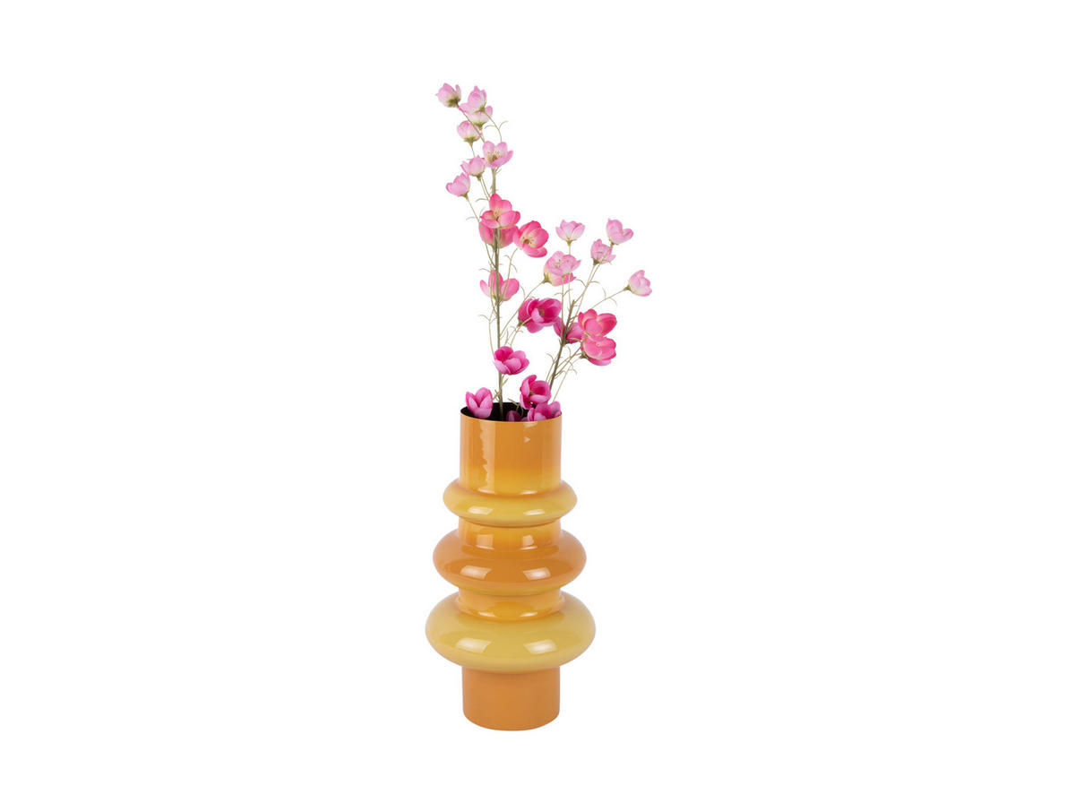 VASE Grato Small - Gelb - 30 cm - Gelb, Metall (17/30cm) - Present Time