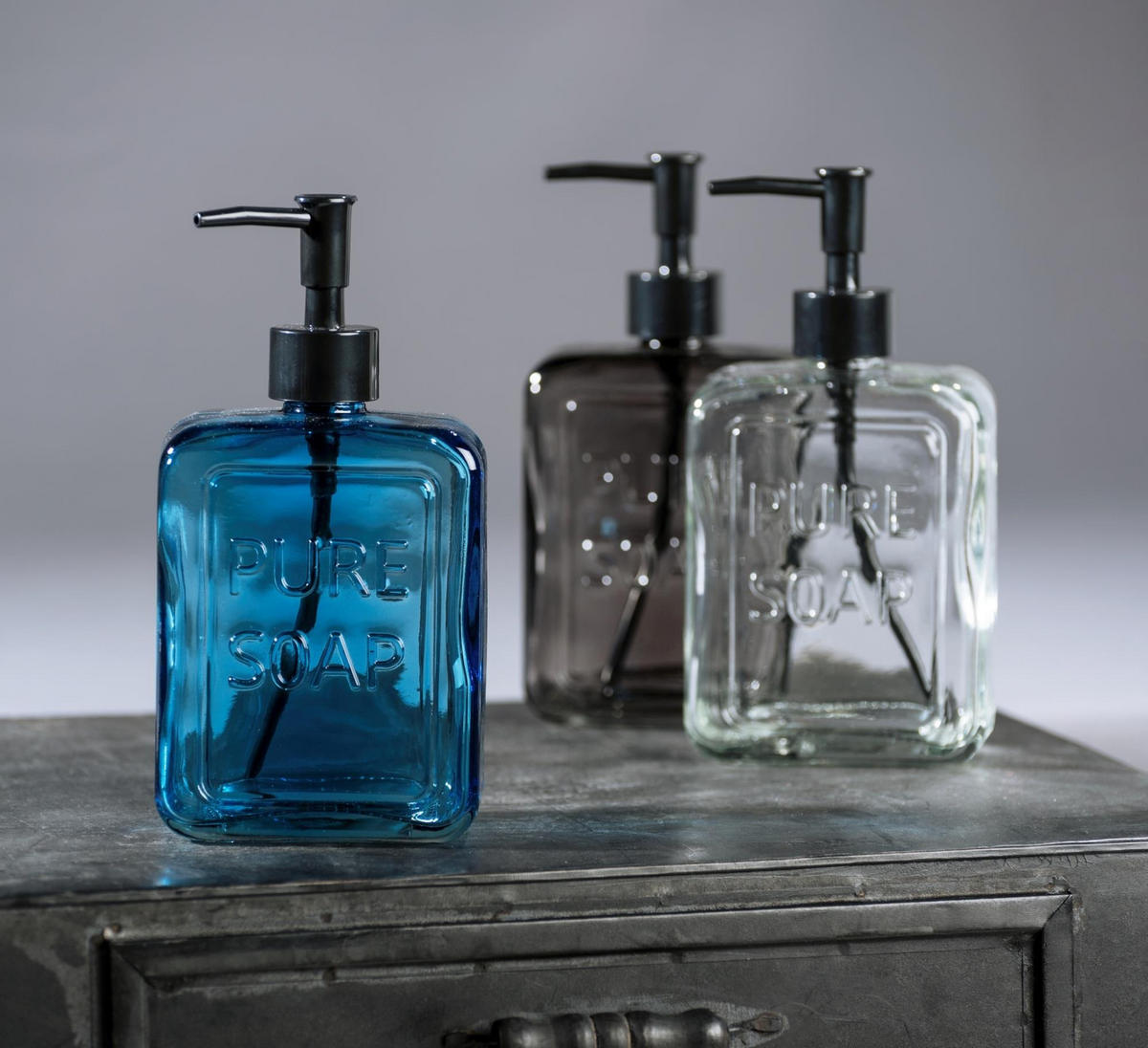 SEIFENSPENDER Glas Pure 550 ml 6/9,5/20 cm - Transparent, Glas (9.5/20/6cm) - Wenko