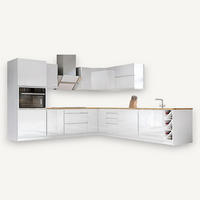 ECKKÜCHE 250 x 270 cm - Aspen K67-M250 - in Weiß/Hochglanz - Weiß Hochglanz, Holz (250/212/270cm)