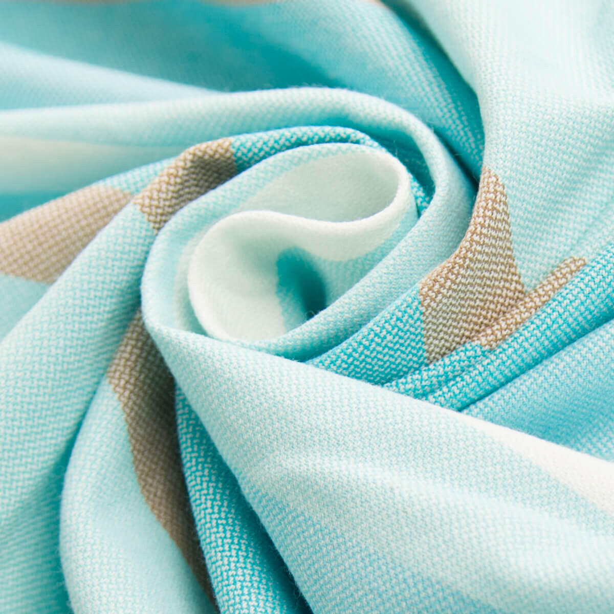 BABYTRAGETUCH Ring-Sling - Türkis/Beige, Textil (70/0.1/200cm) - Hoppediz