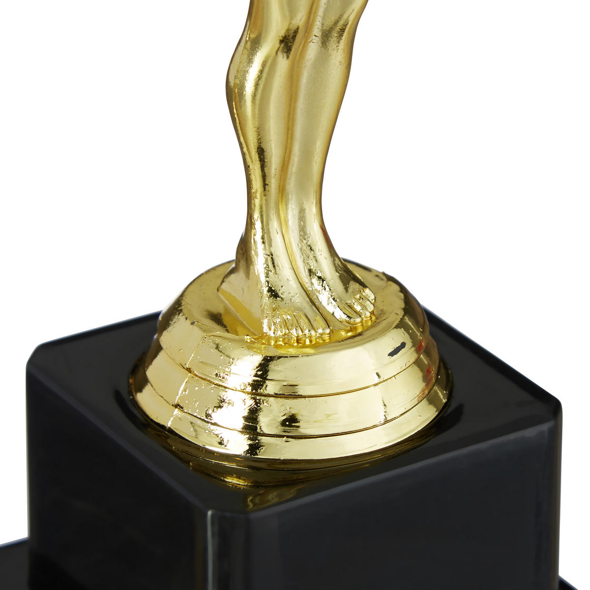 SIEGERFIGUR - Goldfarben, Kunststoff (6.5/18.5/6.5cm) - Relaxdays