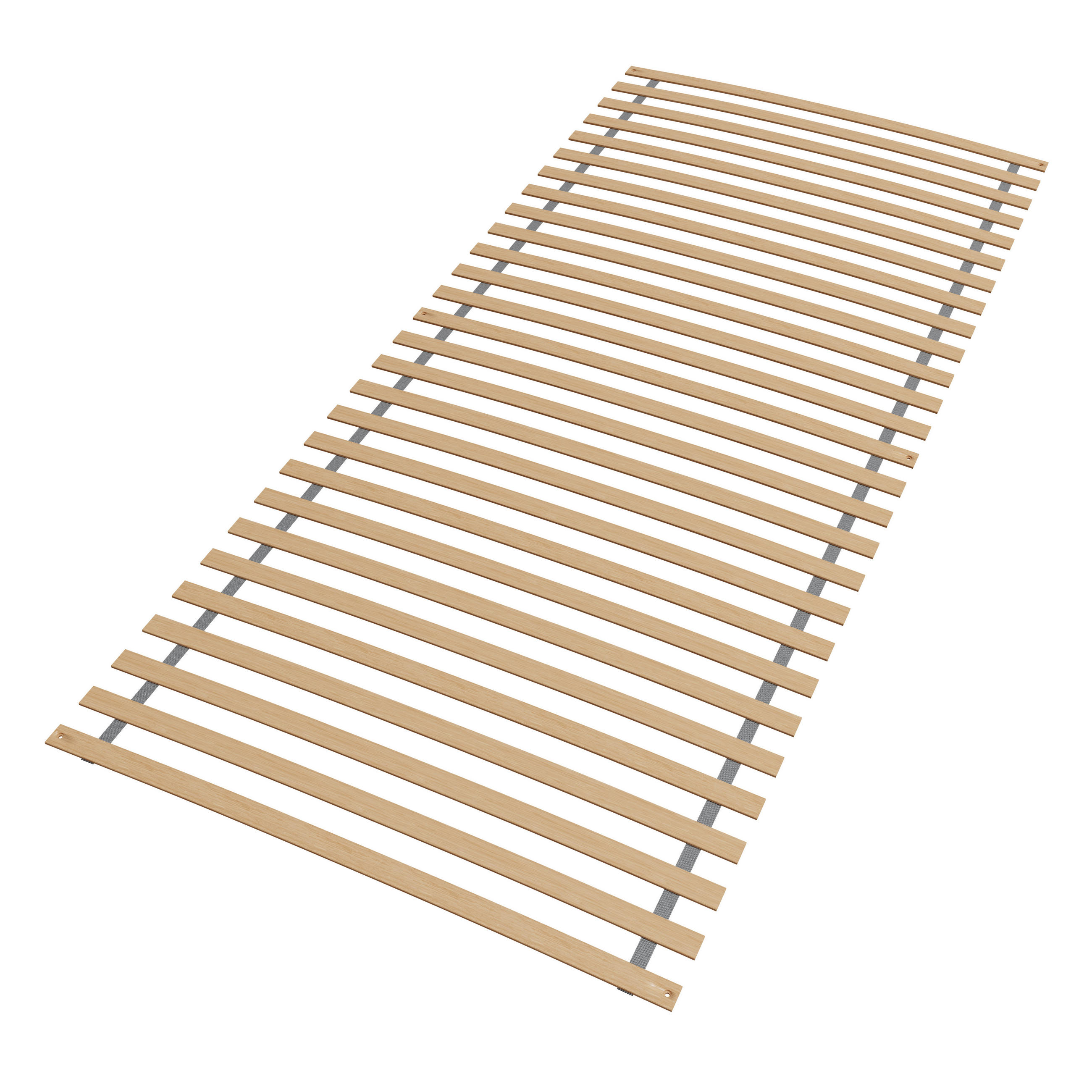 ROLLROST 90x200, fertig montiert und gerollt, Lattenrost aus Buchenholz, 28 Latten - Buchefarben, Holz (90/200cm) - Sleepneo