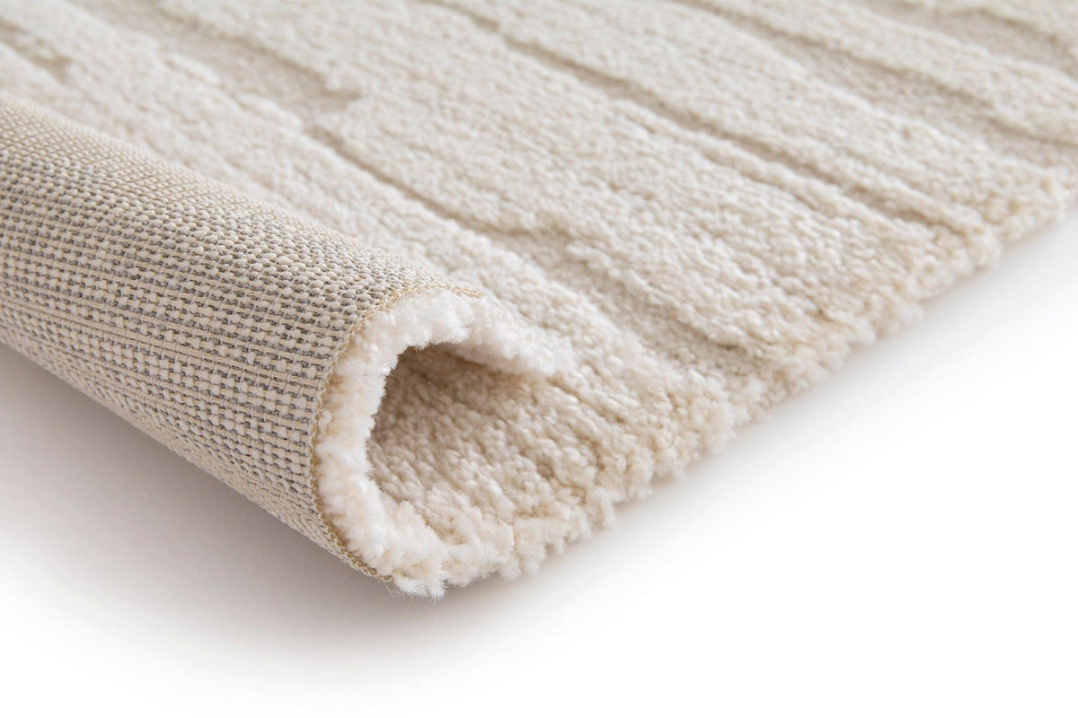 TEPPICH mit sehr weichem Relief-Effekt beige - Beige, Textil (120/170cm) - AFK Living