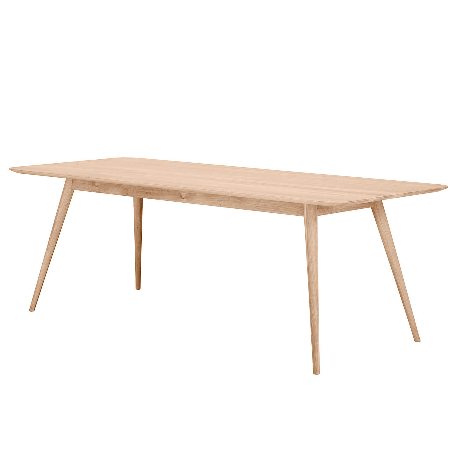 ESSTISCH - Massivholz - Eichefarben, Holz (90/220/75cm) - home24