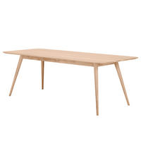 ESSTISCH - Massivholz - Eichefarben, Holz (90/220/75cm) - home24