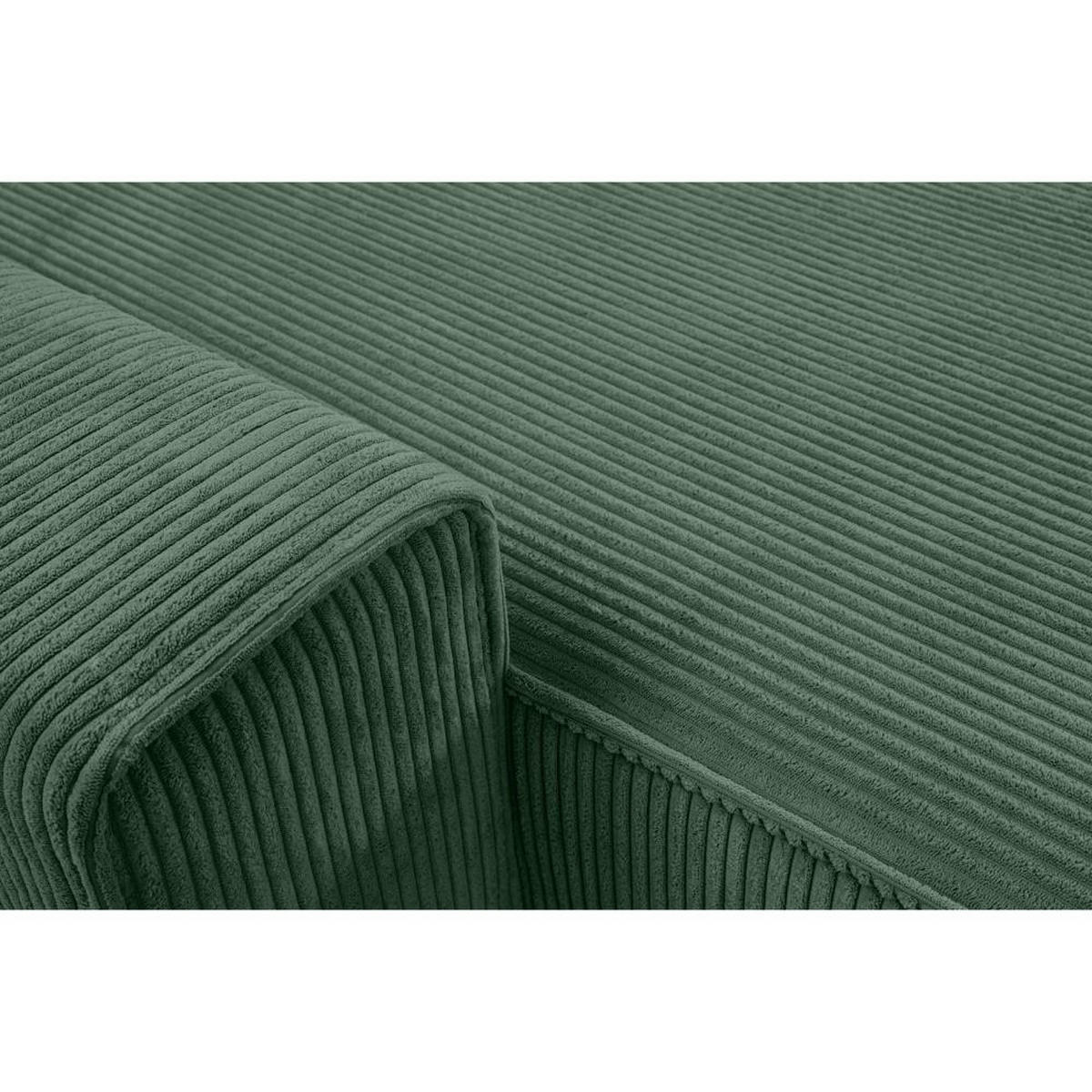 WOHNLANDSCHAFT Hektor U mit Schlaffunktion grün - Grün, Textil (377/94/152cm) - Beautysofa