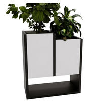 BLUMENKASTEN - Weiß, Holzwerkstoff (23/50/44cm) - RAUMHIRSCH FURNITURE