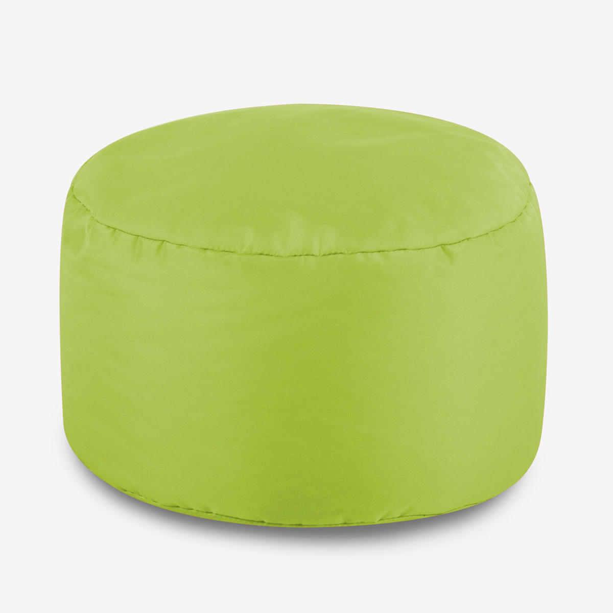 SITZPOUF Klassisch Rund - Limette/Grün, Kunststoff (38/20/38cm) - Veeva