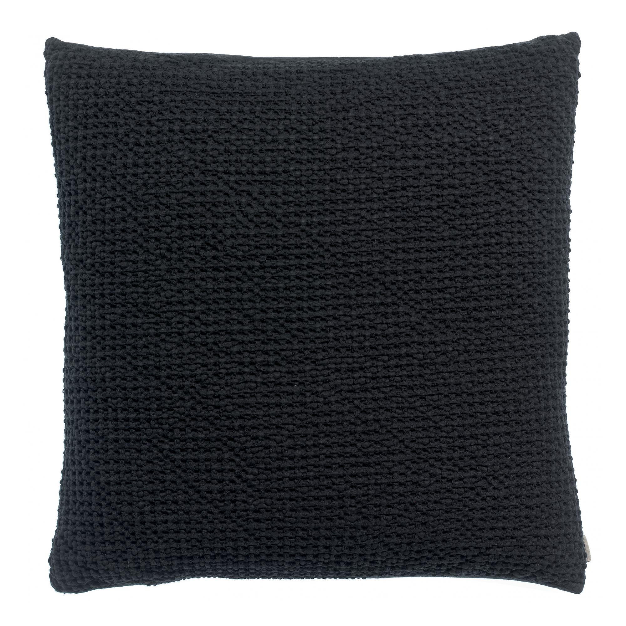 KISSEN Maia kaviar 45 x 45 cm - Schwarz, Textil (45/45cm) - Vivaraise