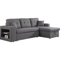 ECKSOFA axel Grau - Dunkelgrau, Textil (146/233cm) - Habitat Garten