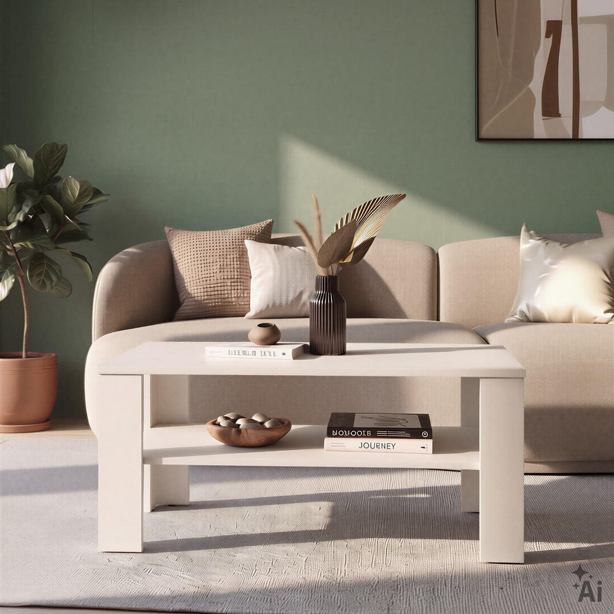 COUCHTISCH ANIMO Kaschmir - Kaschmir, Holzwerkstoff (60/100/44cm) - CARO-Möbel
